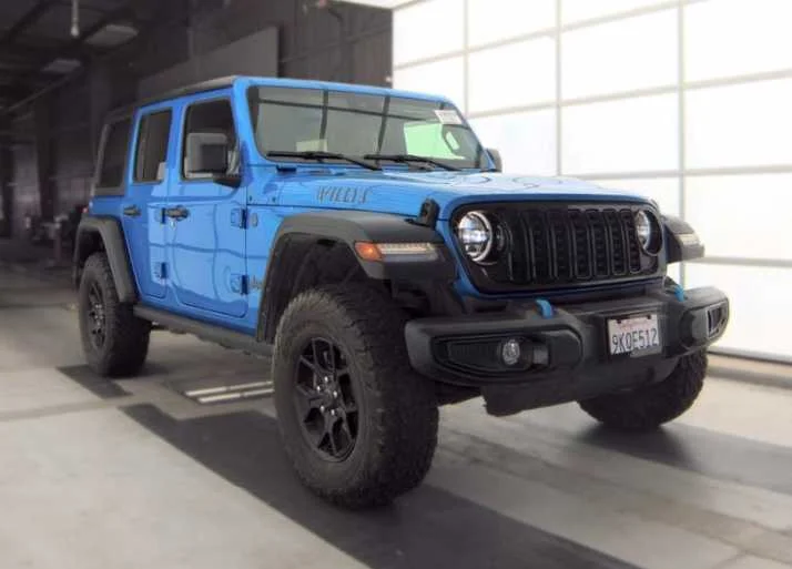 Used 2024 Hydro Blue Pearlcoat Jeep Willys image 4