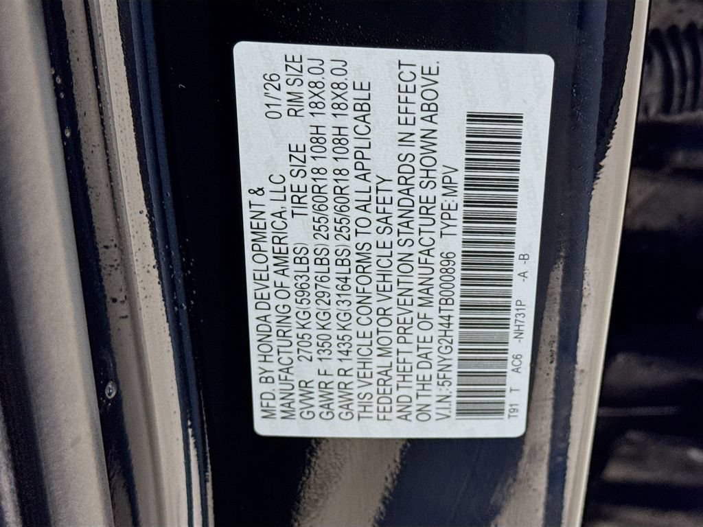 2026 Honda Pilot EX-L - Photo 86
