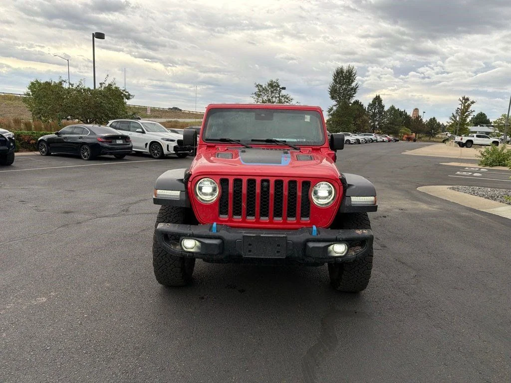 Used 2021 Red Clearcoat Jeep Unlimited Rubicon 4xe image 8