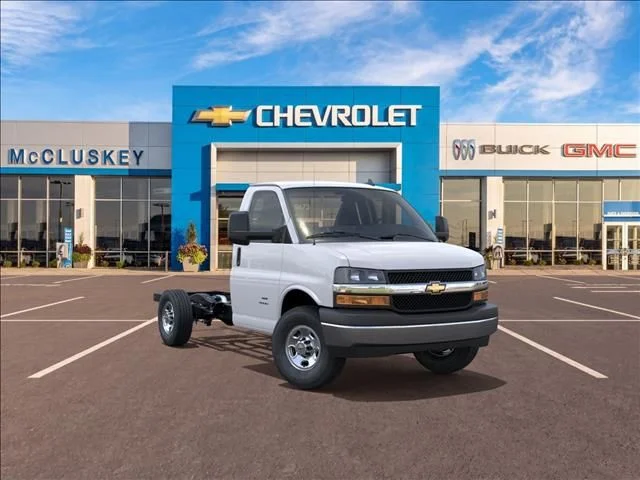 New 2026 White Chevrolet Work Van image 1