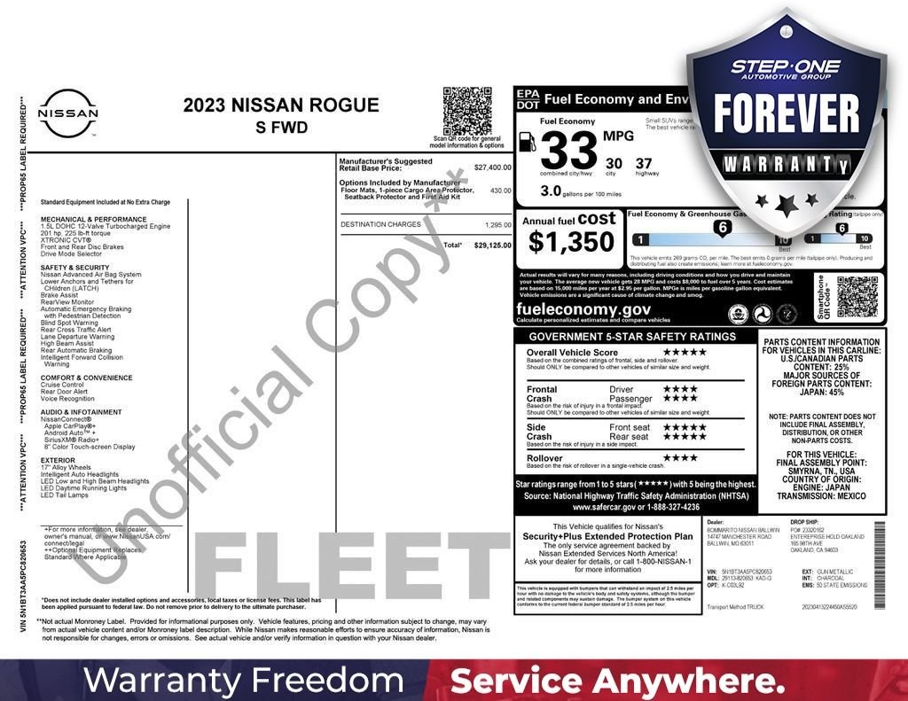 Used 2023 Gray Nissan S image 38