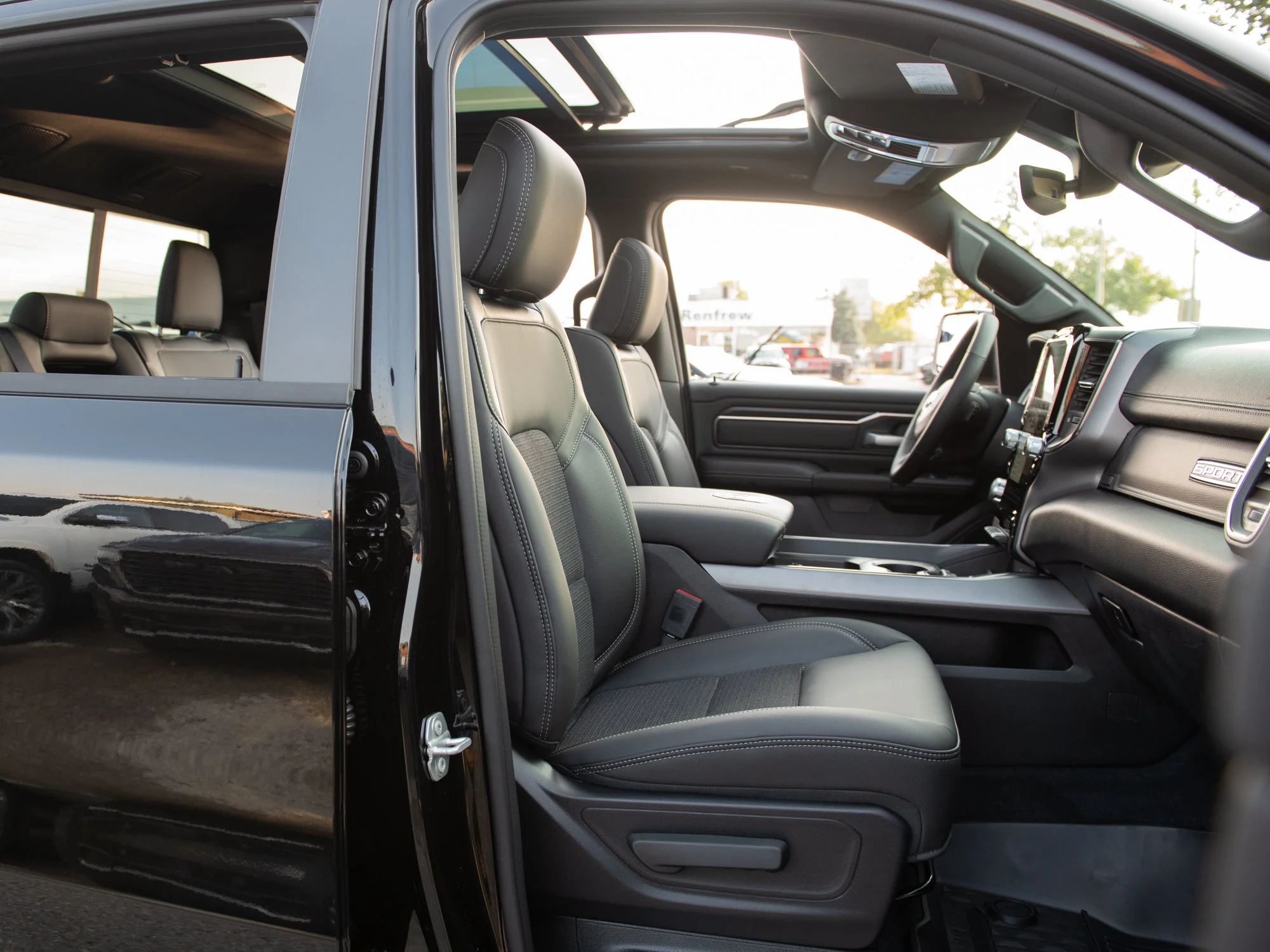 New 2026 Black RAM Sport* Crew Cab 4x4, Panoramic Sunroof, Heated Seats/Wheel, Alpine Audio image 26