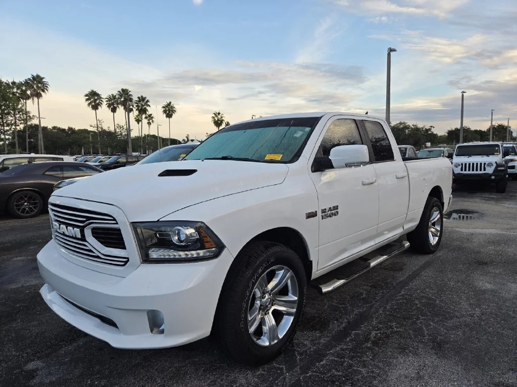 Used 2018 Bright White Clearcoat Ram Sport image 3