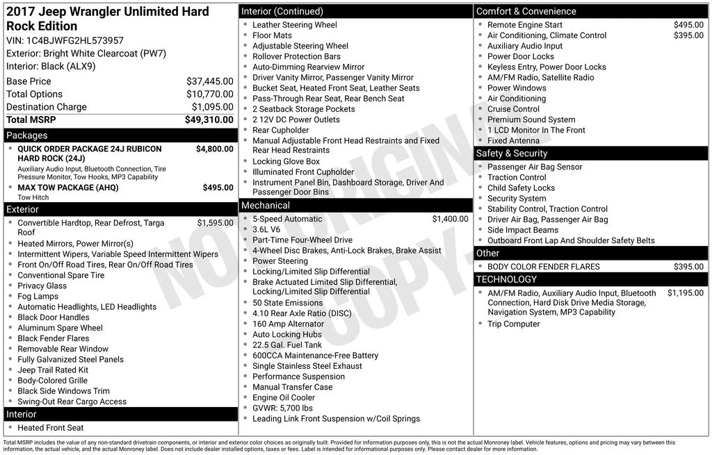 Used 2017 White Jeep Unlimited Rubicon image 6