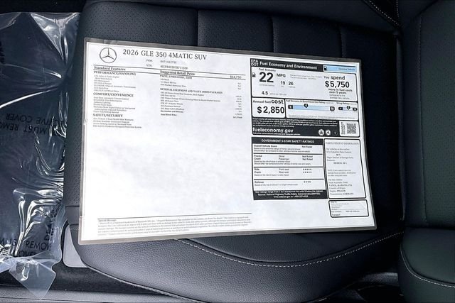 New 2026 Black Mercedes-Benz GLE 350 image 27