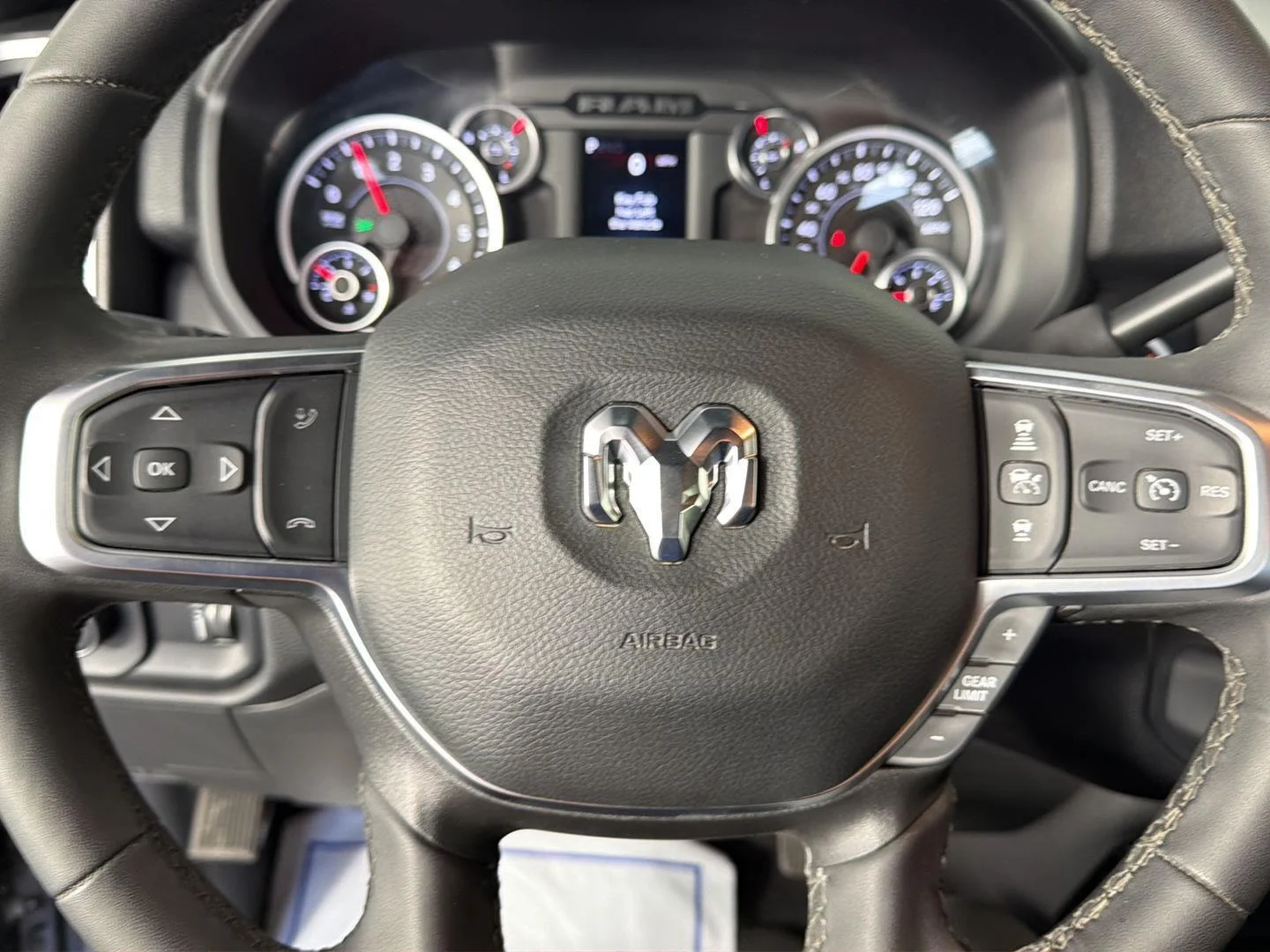 Used 2025 Granite Crystal Metallic Clearcoat Ram Big Horn image 42