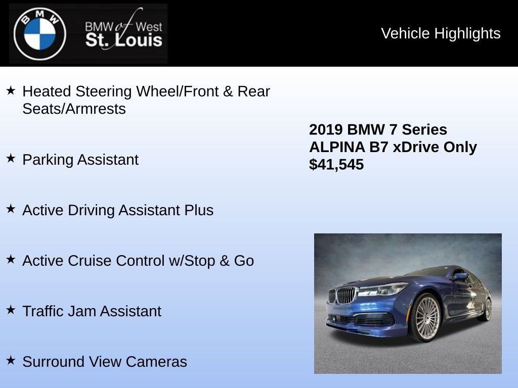 Used 2019 Blue BMW ALPINA B7 xDrive image 16
