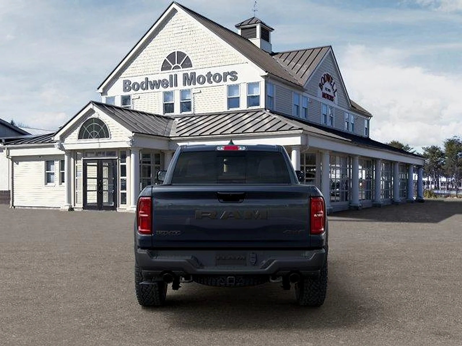 New 2026 Forged Blue Metallic Exterior Paint RAM RHO 4x4 Crew Cab 5