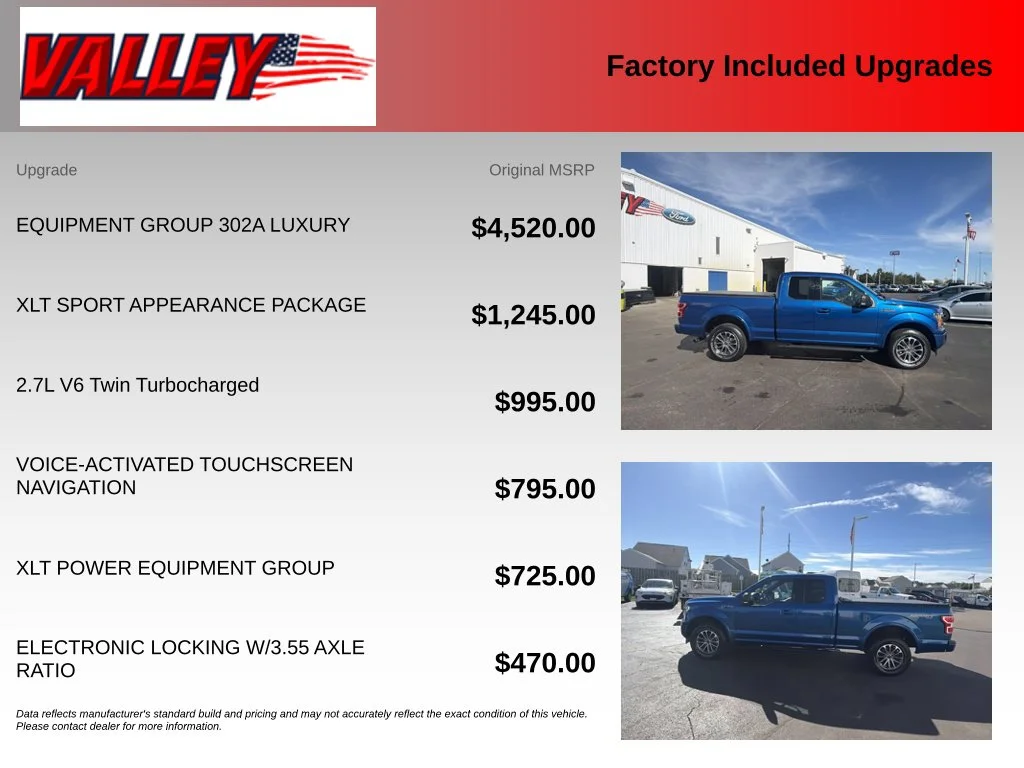 Used 2018 Lightning Blue Ford XLT image 5
