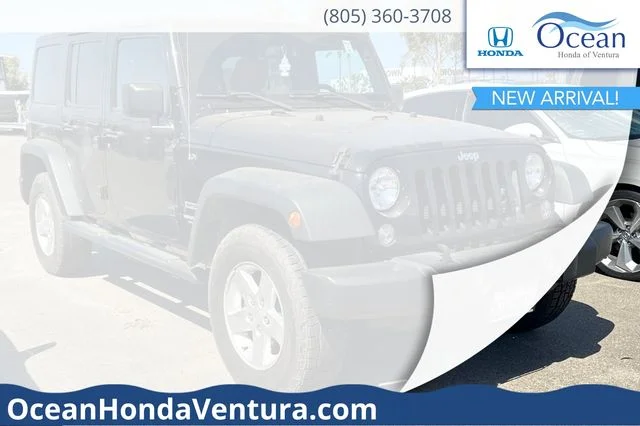 Used 2015 Black Clearcoat Jeep Unlimited Sport image 1