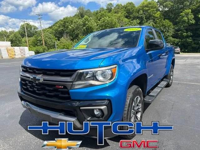 Used 2021 BRIGHT BLUE METALLIC Chevrolet 4WD Z71 image 1