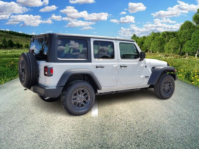 New 2025 Bright White Clear-Coat Exterior Paint Jeep Sport S image 4
