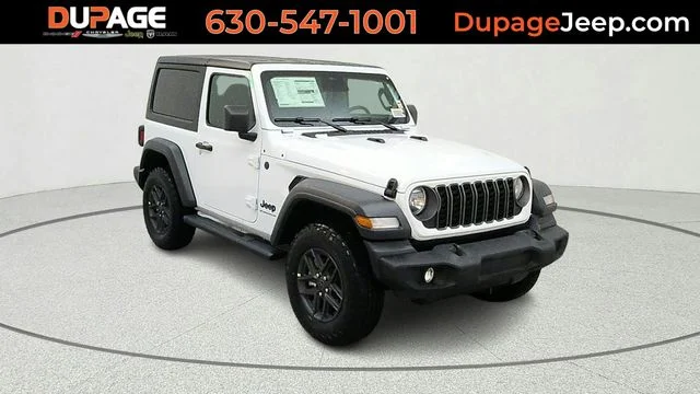 New 2026 Bright White Clear-Coat Exterior Paint Jeep Sport S video 1