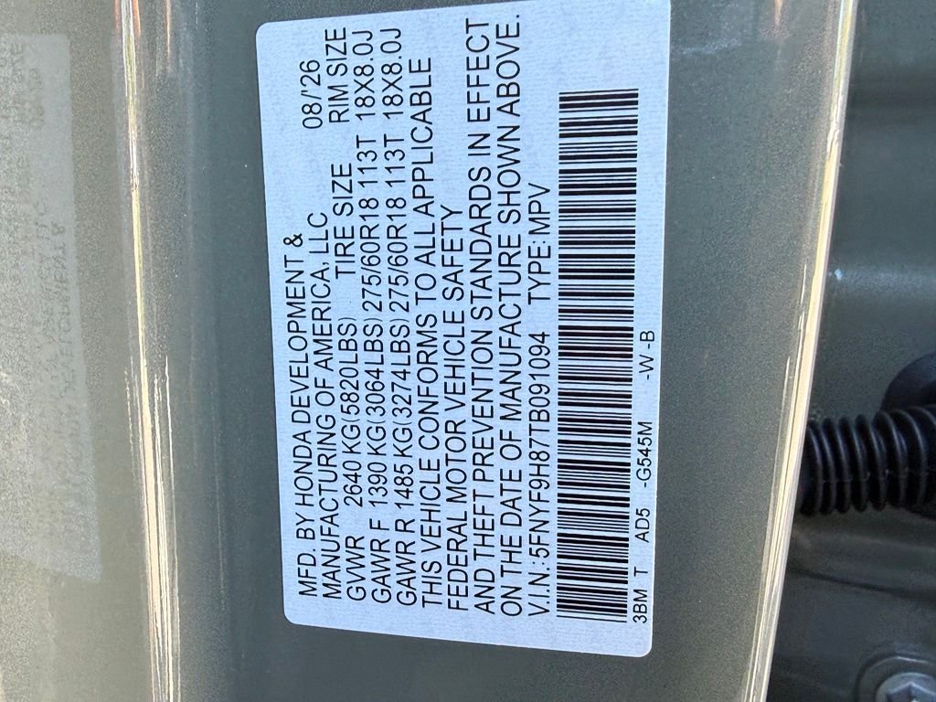 New 2026 Ash Green Metallic Honda TrailSport Elite image 28