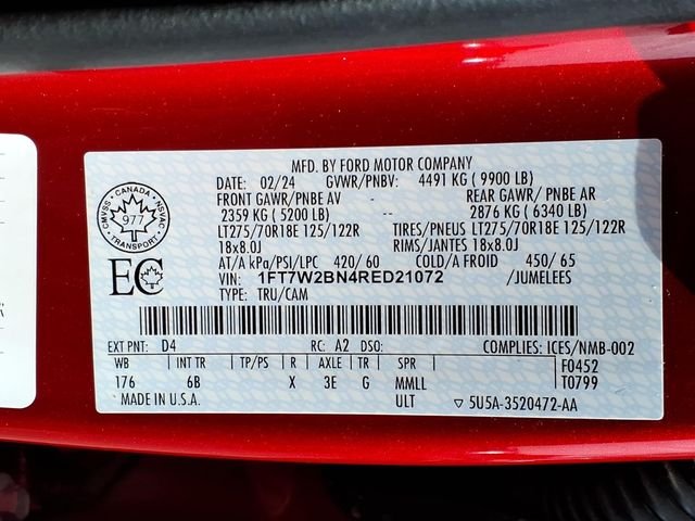 Used 2024 Red Ford Lariat image 18