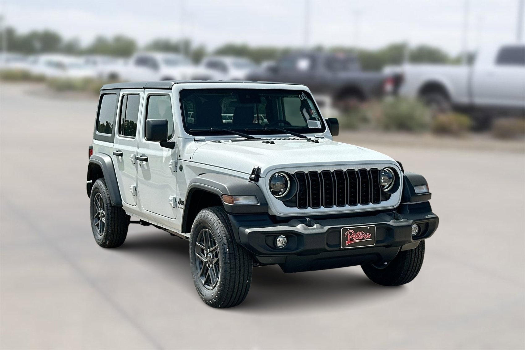 New 2024 Bright White Clearcoat Jeep Sport S image 1