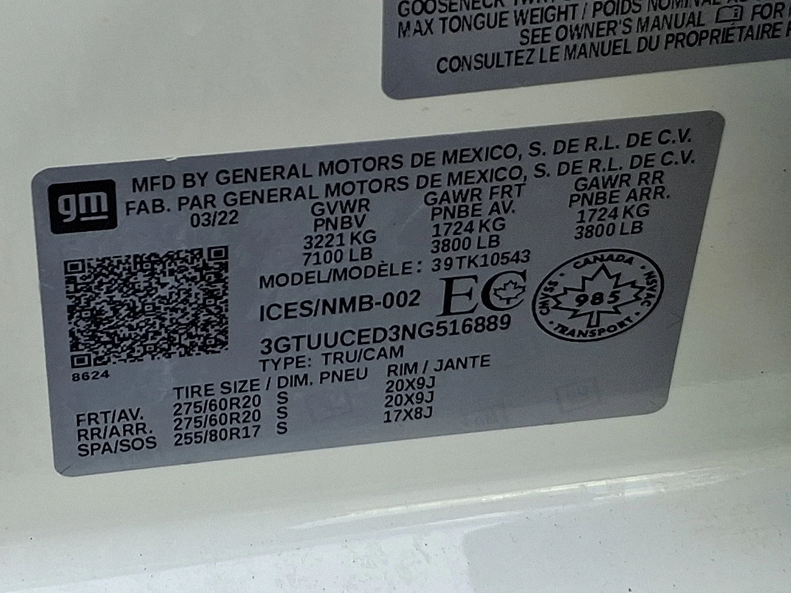 Used 2022 Summit White   Gaz GMC Elevation image 27