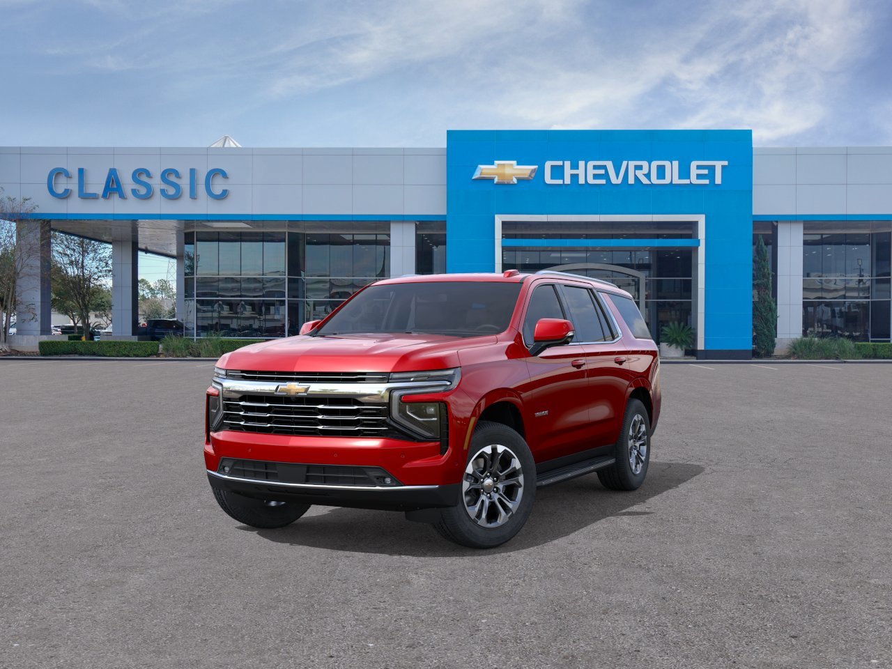 2026 Chevrolet Tahoe LT Red at Classic Elite Chevrolet Hwy 6
