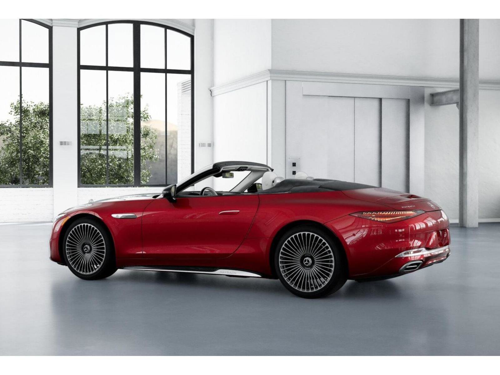 New 2026 MANUFAKTUR garnet red metallic (Red Ambiance) Mercedes-Benz Maybach SL 680 Monogram Series image 73