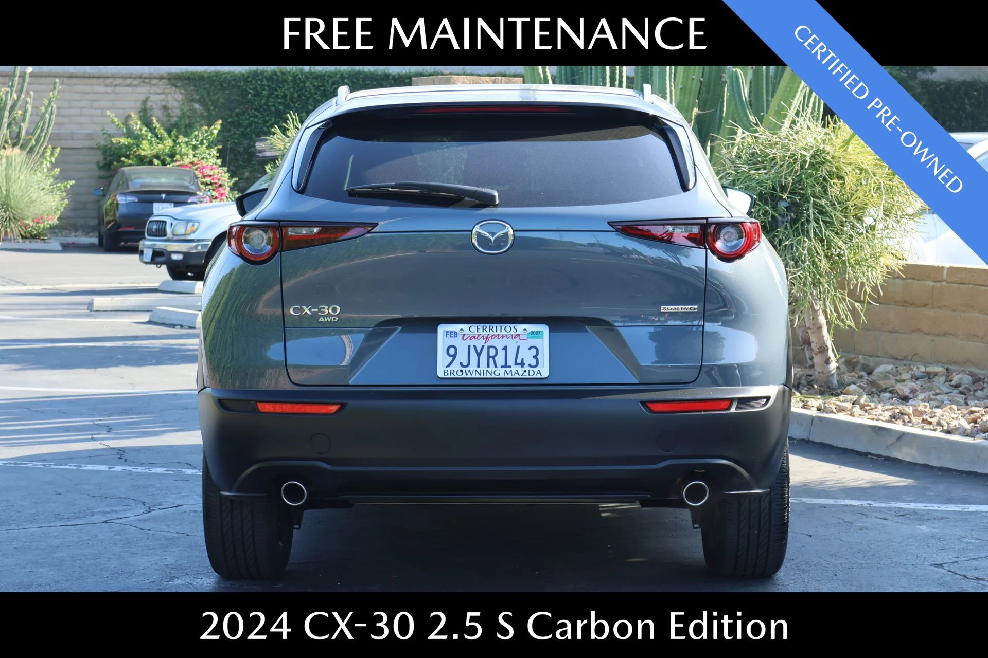 Certified Used 2024 Gray Mazda 2.5 S Carbon Edition image 4