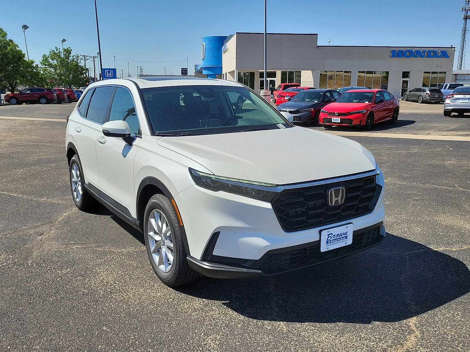 New 2026 Platinum White Pearl Honda EX AWD image 2
