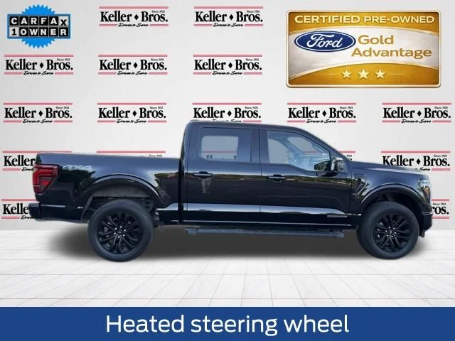 Certified Used 2025 Black Ford Lariat 5.5ft Bed image 8