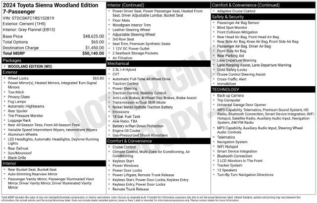 Used 2024 Cement Toyota LE image 7