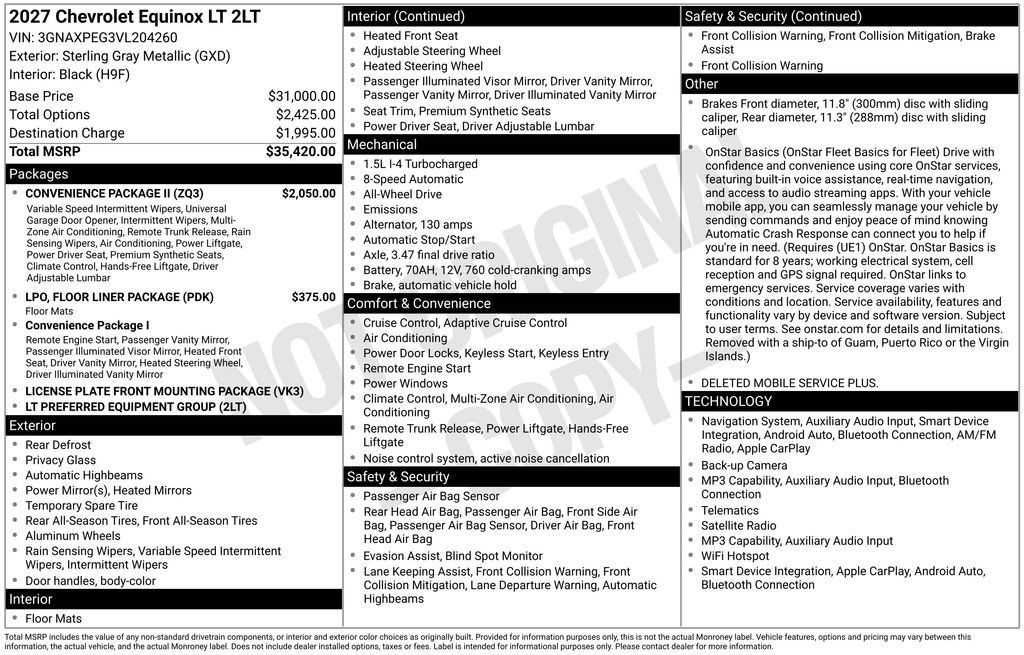 2027 Chevrolet Equinox LT - Photo 26