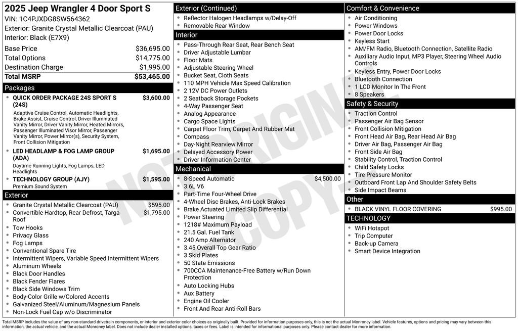 2025 Jeep Wrangler 4-Door Sport S - Photo 6