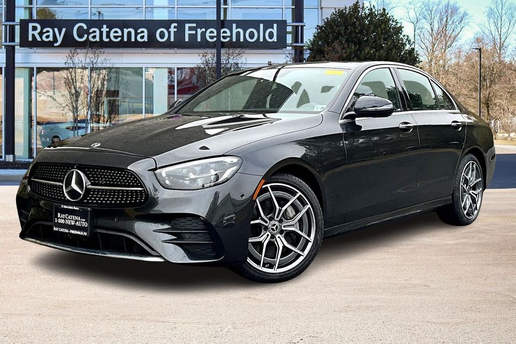 Certified Used 2021 Gray Mercedes-Benz E 350 image 1