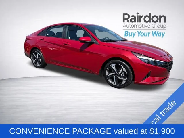 Used 2023 Scarlet Red Pearl Hyundai SEL image 2