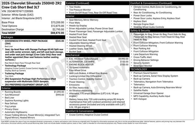 New 2026 White Sands Chevrolet ZR2 image 4
