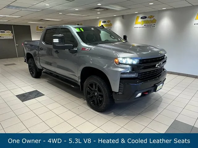 Used 2021 SATIN STEEL METALLIC Chevrolet LT Trail Boss image 1