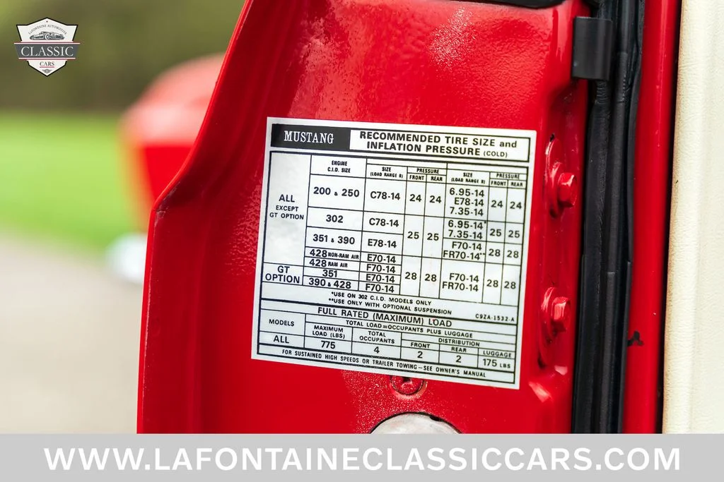 Used 1969 Red Ford Mach 1 image 47