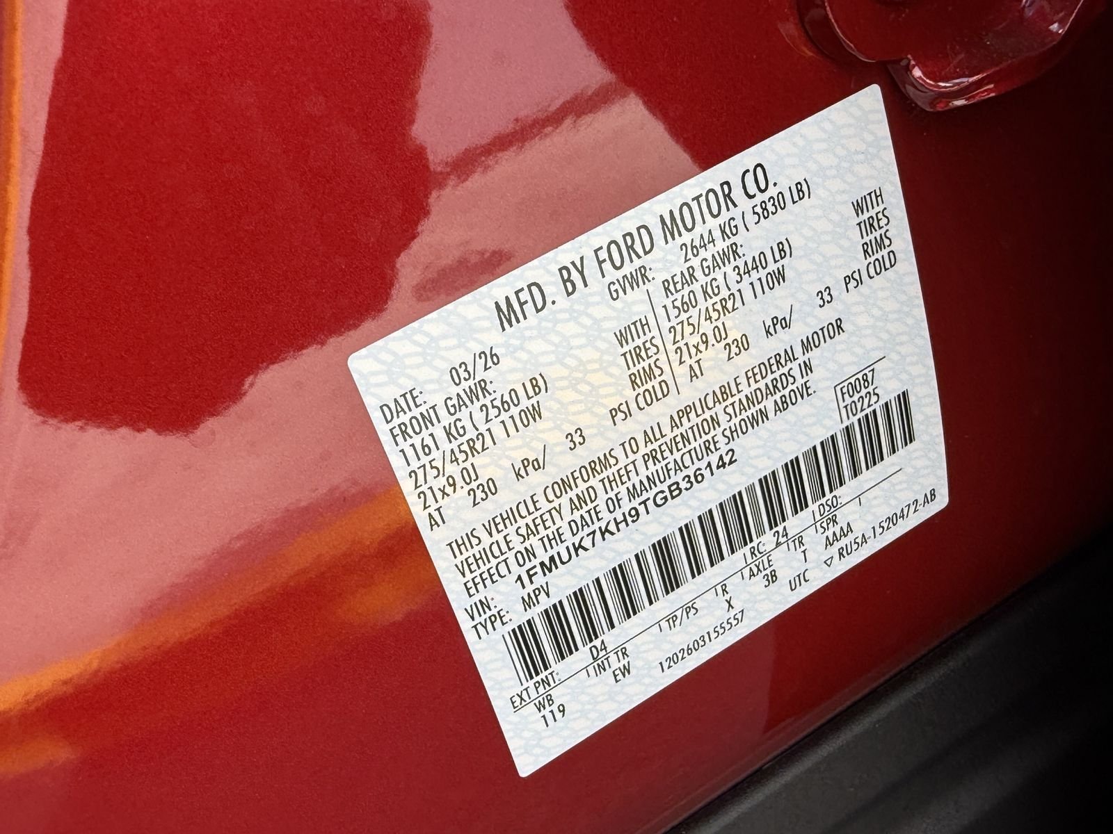 New 2026 Rapid Red Metallic Tinted Clearcoat Ford ST-Line image 29
