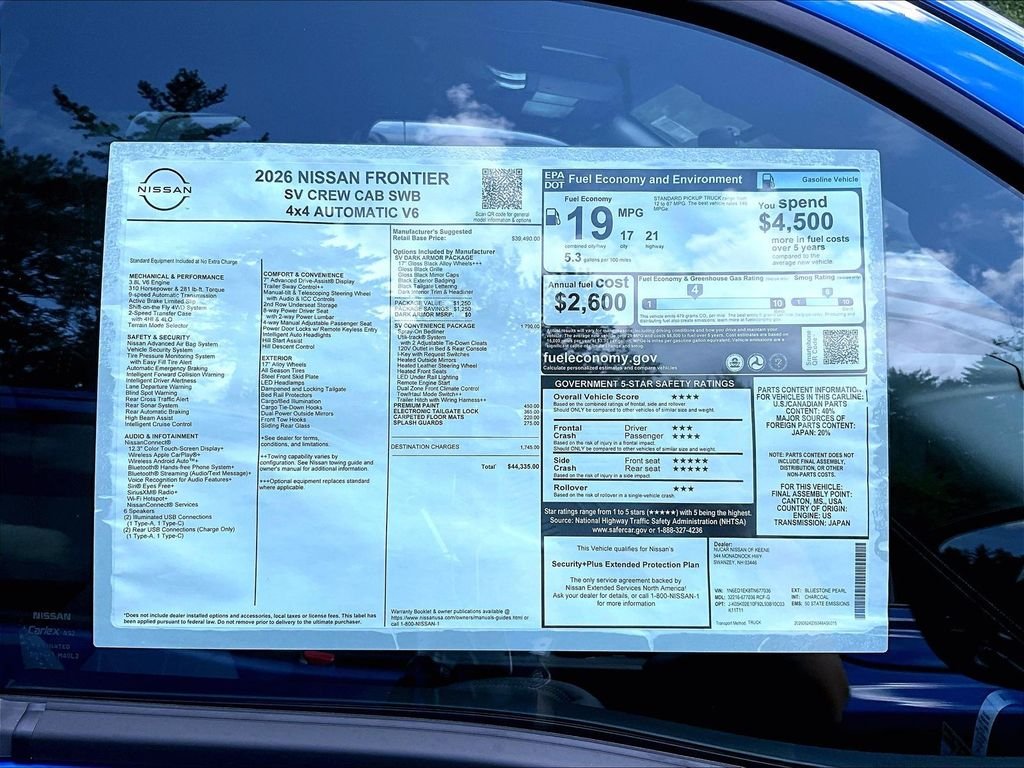 New 2026 Blue Nissan SV image 13