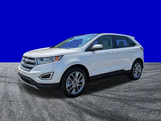 Certified Used 2017 White Platinum Clearcoat Metallic Ford Titanium image 8