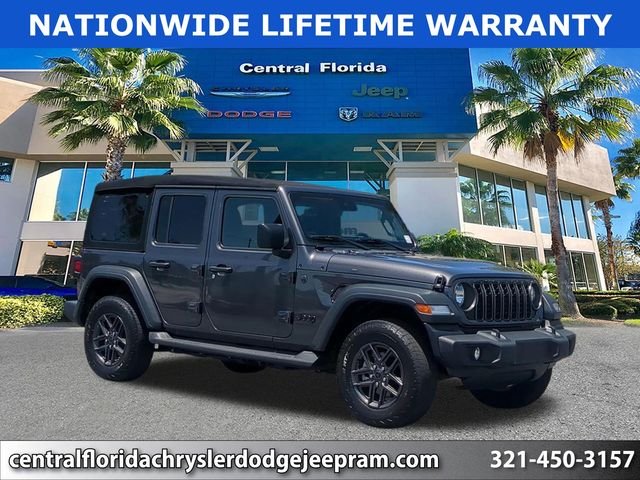 Used 2024 Gray Jeep Sport S image 1