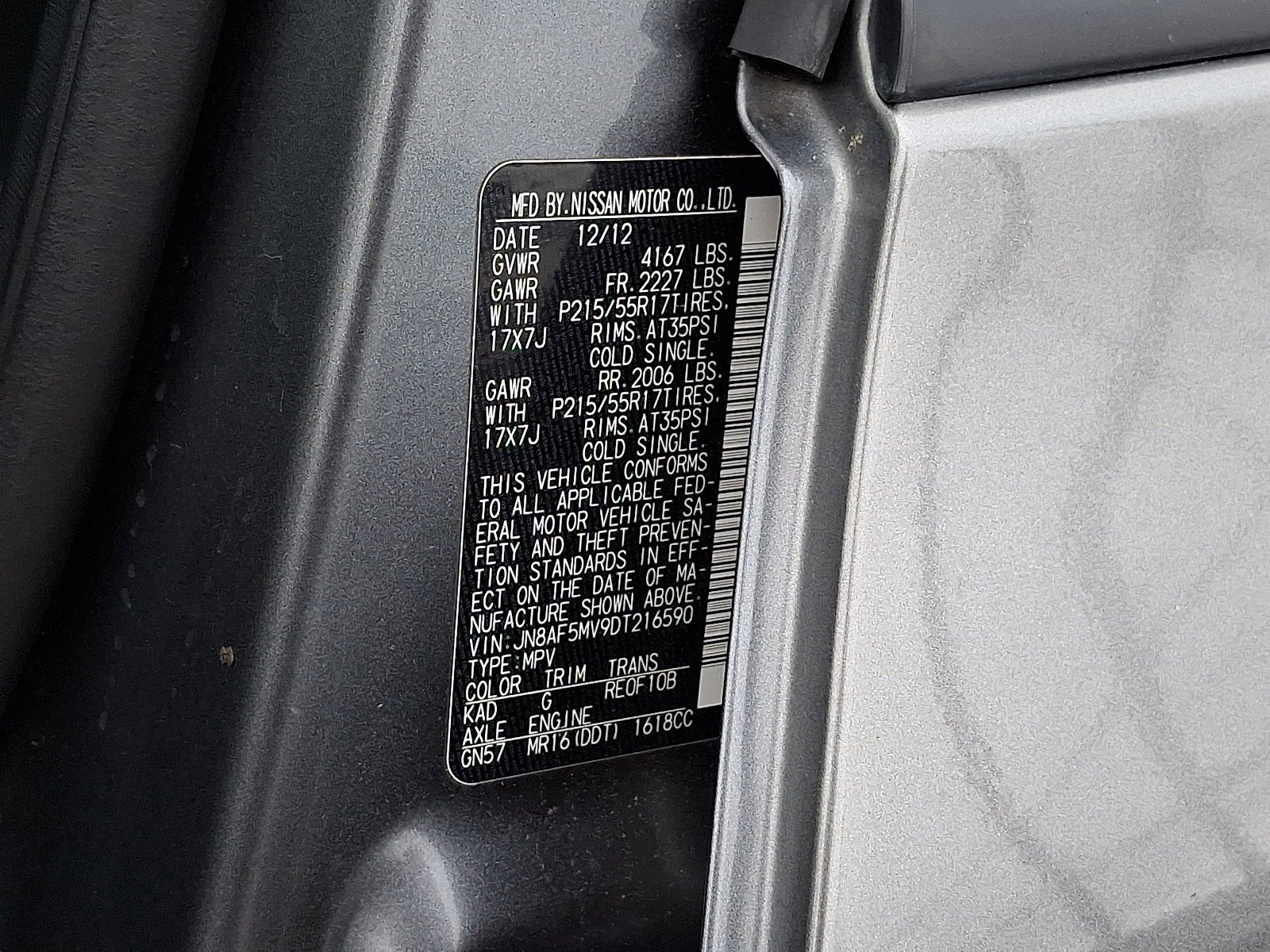 Used 2013 Gun Metallic Nissan SL image 27