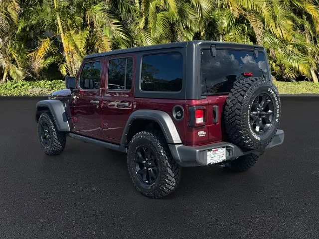 Certified Used 2022 Red Jeep Unlimited Willys image 8