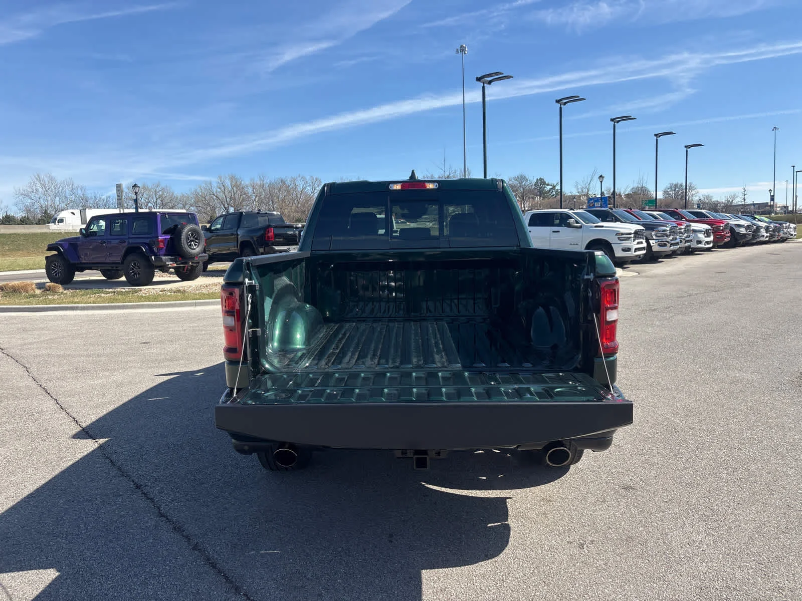 New 2026 Serrano-Green Metallic Exterior Paint RAM Laramie image 11