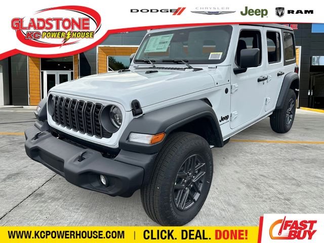 New 2026 Bright White Clear-Coat Exterior Paint Jeep Sport S image 1