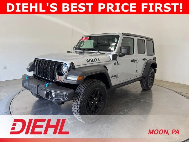 Used 2023 Silver Jeep Base 4xe image 3