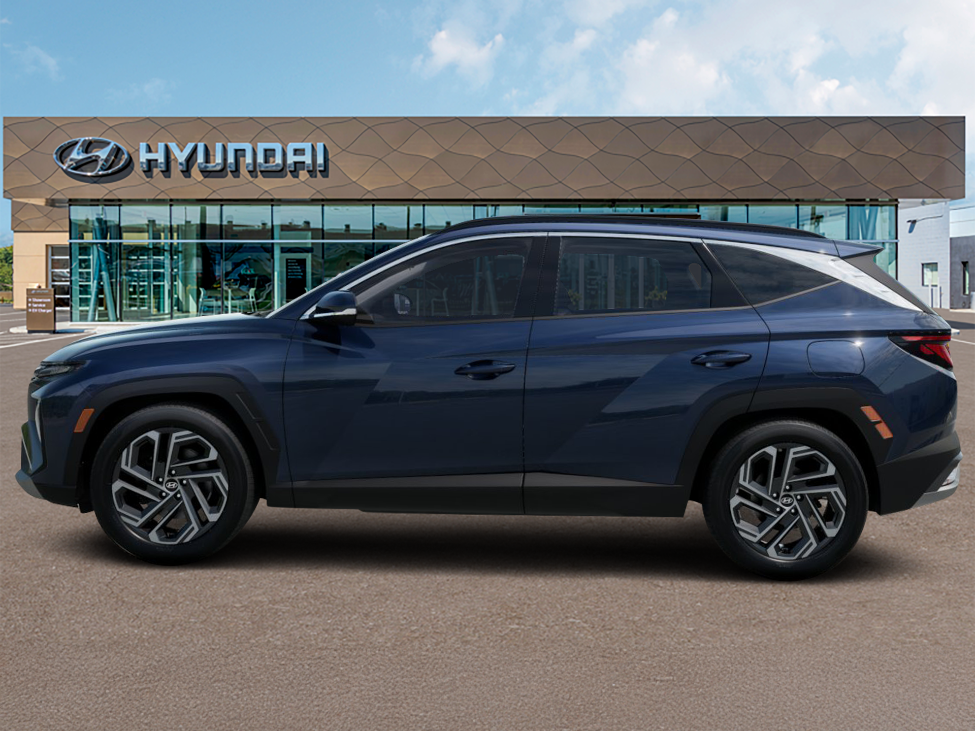 New 2026 Blue Hyundai SEL Plus AWD image 3