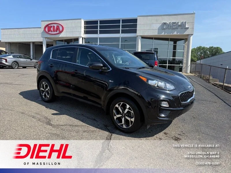 Used 2021 Red Kia LX image 1