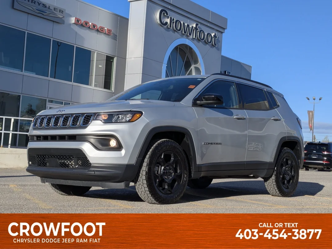 Certified Used 2025 Silver Jeep North - - 4x4 - Remote Start - Active Lane - Back Up Cam & More! image 1