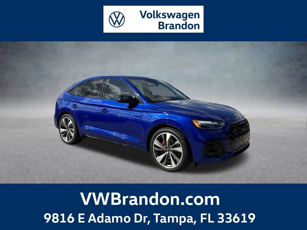 Used 2023 Blue Audi Premium Plus image 1