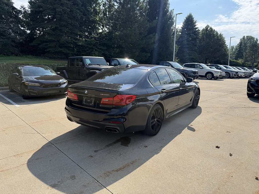 Used 2018 BLACK BMW M550i xDrive image 3