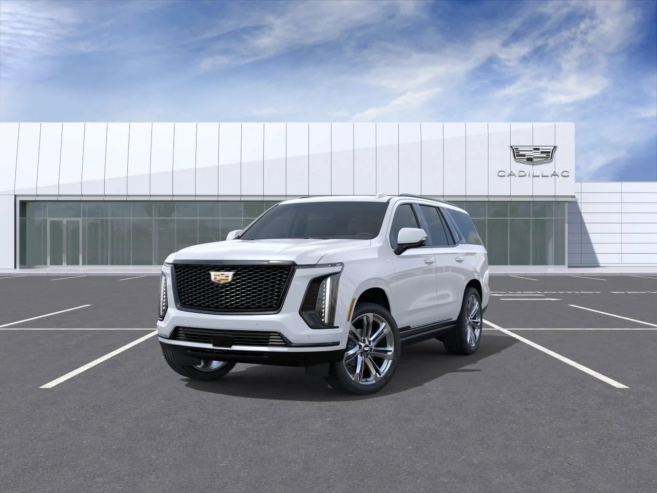 New 2026 Vibrant White Tricoat Cadillac Sport image 8