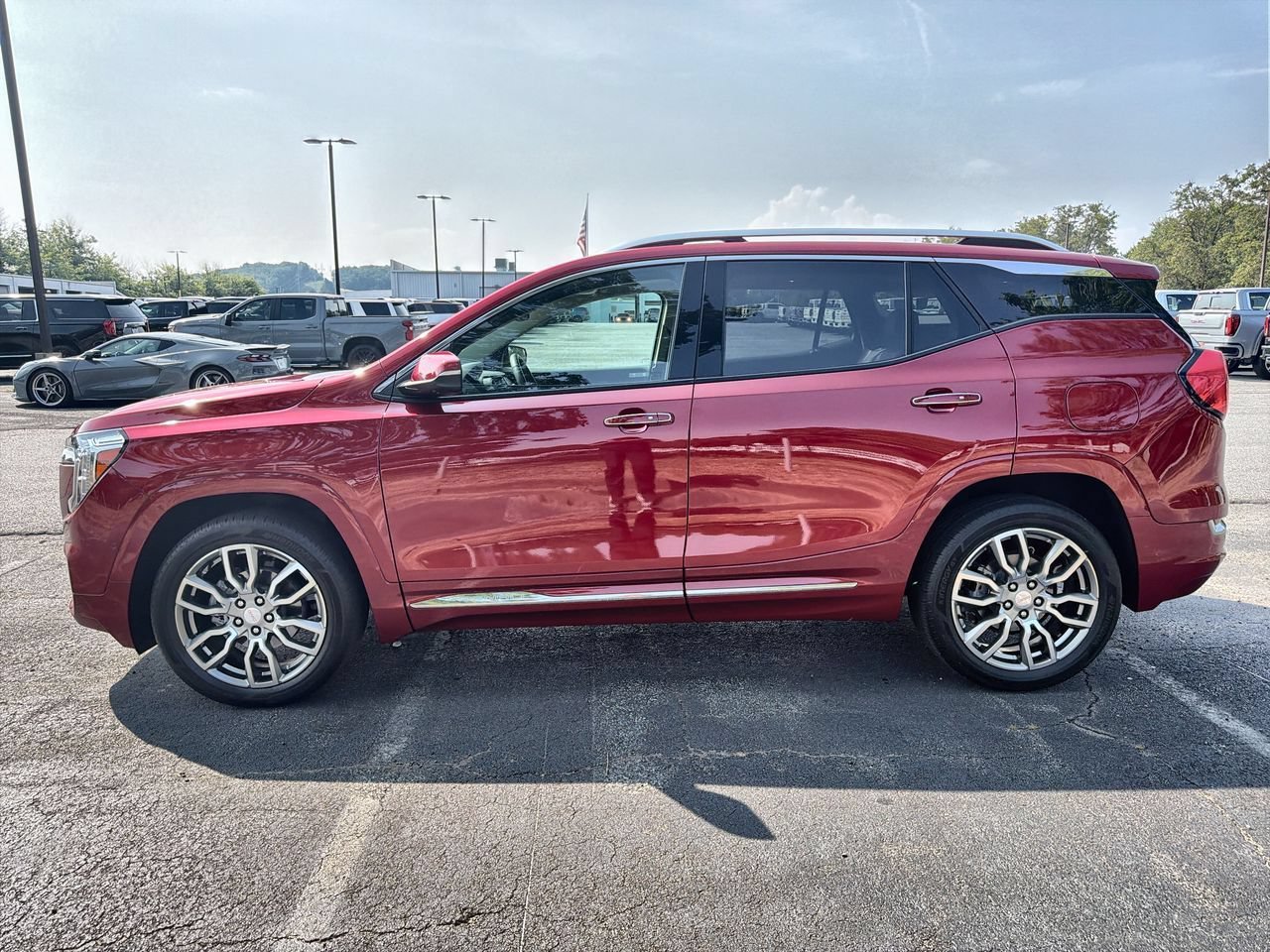 Used 2024 Volcanic Red Tintcoat GMC Denali image 5